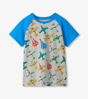 Hatley-Vintage Aircraft Raglan Tee