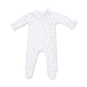 Angel Dear-Kimono Ruffle Snap Footie-Rose Briar