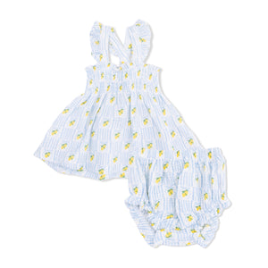 Angel Dear - Smoked Top with Bloomers-Lovely Lemon