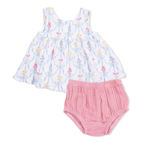 Angel Dear -Dress With Bow And Bloomer-Ribbon Bouquets