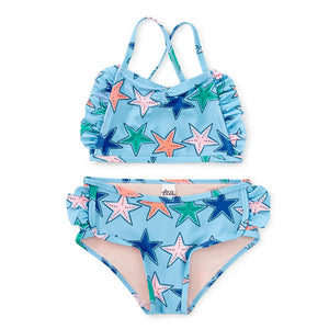Tea Collection-Ruffle Two Piece Swimsuit- Starfish