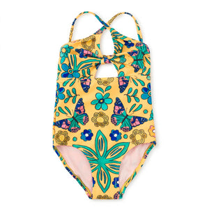 Tea Collection-Cut Out One Piece Swimsuit-Butterfly Tile