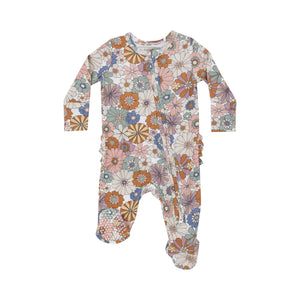 Angel Dear -2 Way Zipper Footie-Brighton Floral