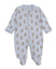 Kissy Kissy - Footie with Zip-Teddy Bear Cub Light Blue