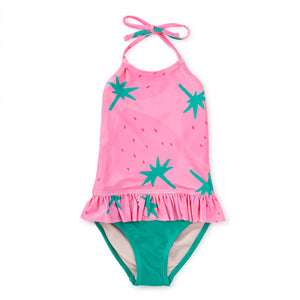 Tea Collection-Peplum One-Piece Swimsuit-Fresas