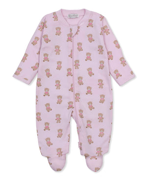 Kissy Kissy - Footie with Zip-Teddy Bear Cub Pink