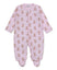 Kissy Kissy - Footie with Zip-Teddy Bear Cub Pink