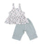 Angel Dear- Peplum Tank With Smocked Waist Pant-Camille Floral