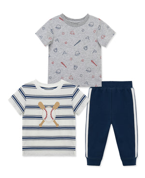 Little Me-Baseball 3 Piece Set