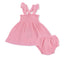 Angel Dear - Smoked Top with Bloomers-Muslin Poignant Pink