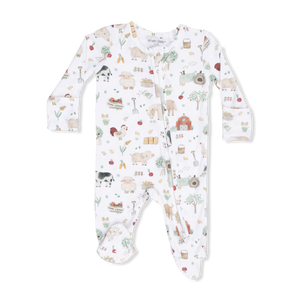 Angel Dear -2 Way Zipper Footie-Cute Farm Animals Uni