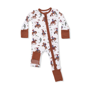 Angel Dear -2 Way Zipper Romper-Buckaroo Western