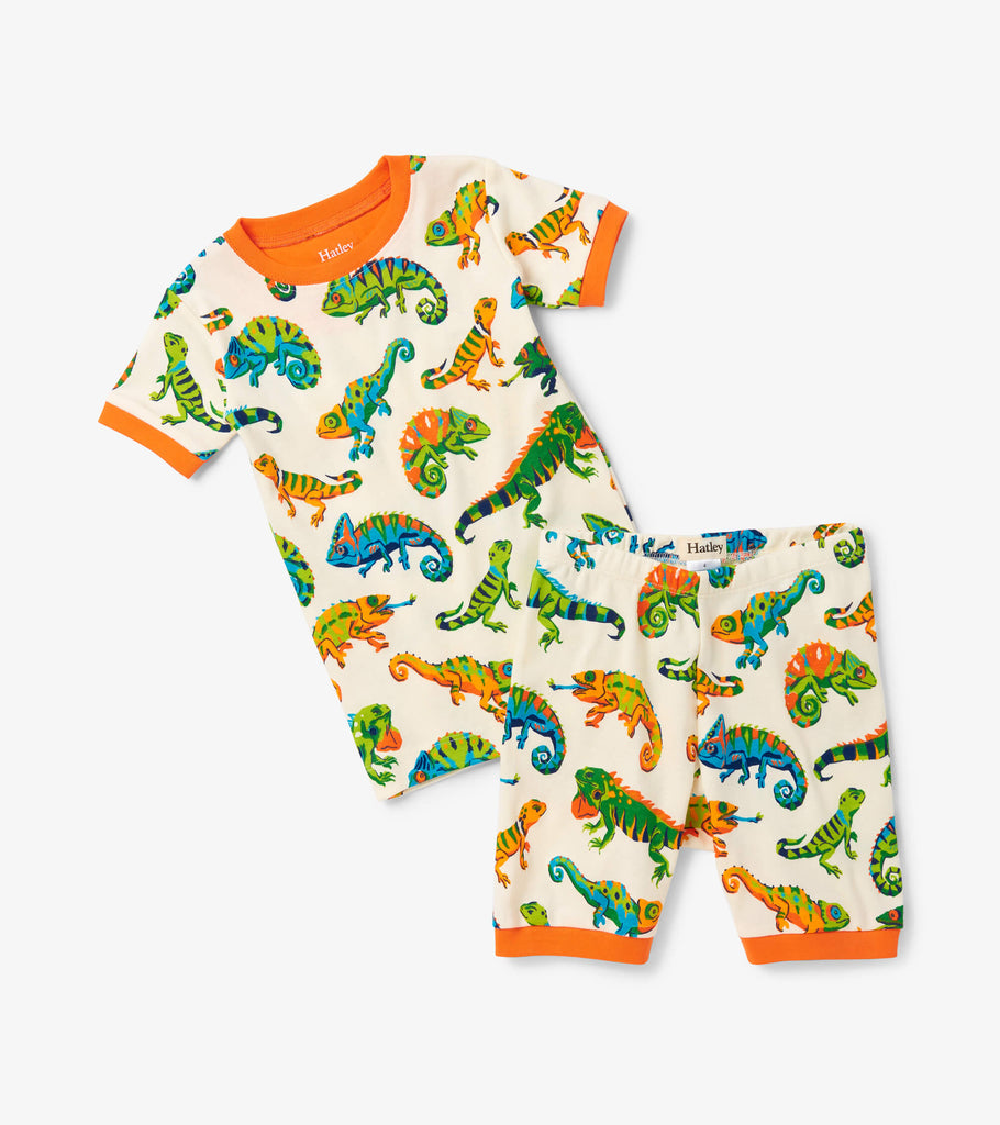 Hatley - Friendly Chameleon Short Pajama Set