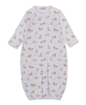 Kissy Kissy-Convertible Gown -Puppy Paws Brown
