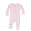 Angel Dear -2 Way Zipper Footie-Solid Veiled Pink