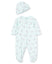 Little Me - Floral Spray Footie and Hat Set