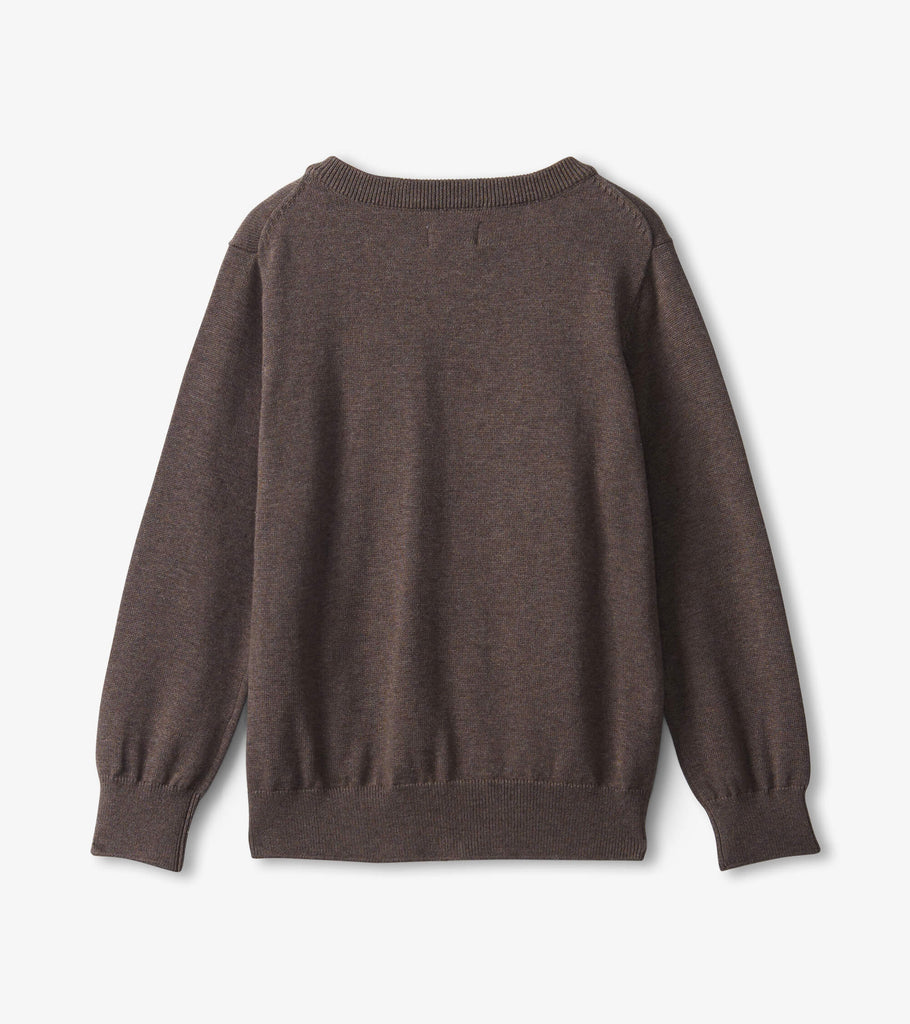 Hatley - Brown Bear V Neck Sweater