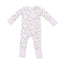 Angel Dear -2 Way Zipper Romper-Floral Deer
