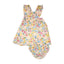 Angel Dear-Multi Floral Pinafore Top and Bloomers