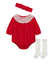 Little Me-Lace Bubble Set-Red