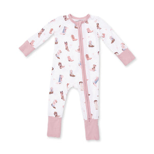 Angel Dear -2 Way Zipper Romper-Buckarette Boots