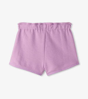 Hatley - French Terry Paper Bag Shorts-Lilac