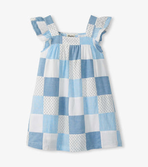 Hatley-Chambray Patches Flutter  Dress