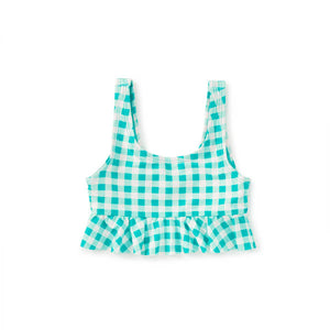 Tea Collection-Ruffle Tankini Swim Top-Garden Party Check