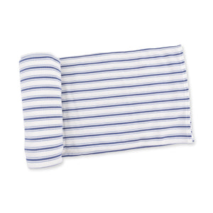 Angel Dear - Swaddle Blanket-Vintage Stripe Blue