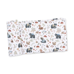 Angel Dear - Swaddle Blanket-Southern Woodland Animals Green