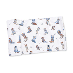 Angel Dear - Swaddle Blanket-Buckaroo Boots