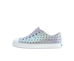 Native Shoes - Jefferson Kids-Future Purple Bling/Shell White