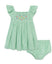 Little Me-Green Embroidered Sundress w/ Panty