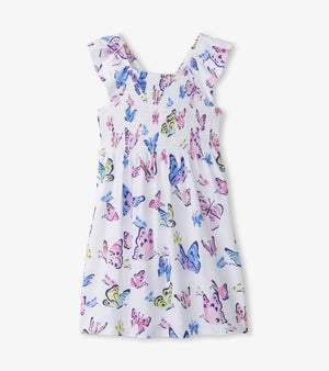 Hatley-Soft Butterflies Smocked Dress