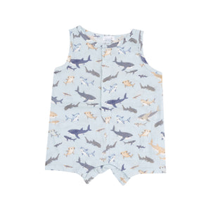 Angel Dear - Shortie Romper-Sharks