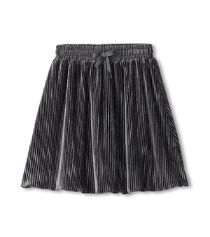 Hatley-Silver Shine Pleated Velour Skirt