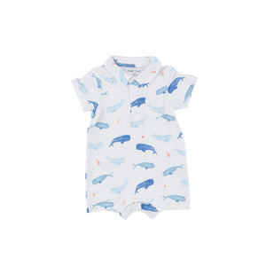Angel Dear - Polo Shortie-Whale Hello There