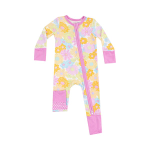 Angel Dear -2 way Zip Romper-Sunny Dahlias