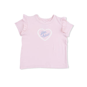 Angel Dear -Ruffle Tee-Yee Haw Cowgirl
