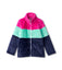 Hatley - Colourblock Stripes Fuzzy Fleece Zip Up