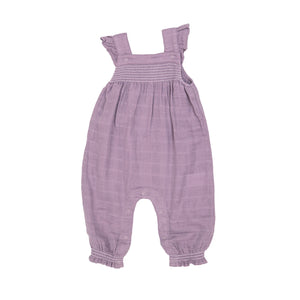 Angel Dear-Smocked Coverall-Lavender Mix