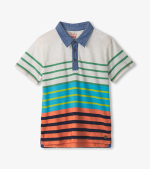 Hatley -Boys Spring Stripes Polo Tee