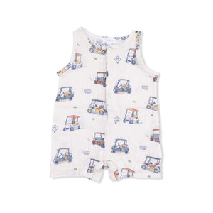 Angel Dear - Sleeveless Shortie Romper-Zooming Golf Carts