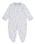Kissy Kissy - Footie with Zip-Just Giraffes Blue