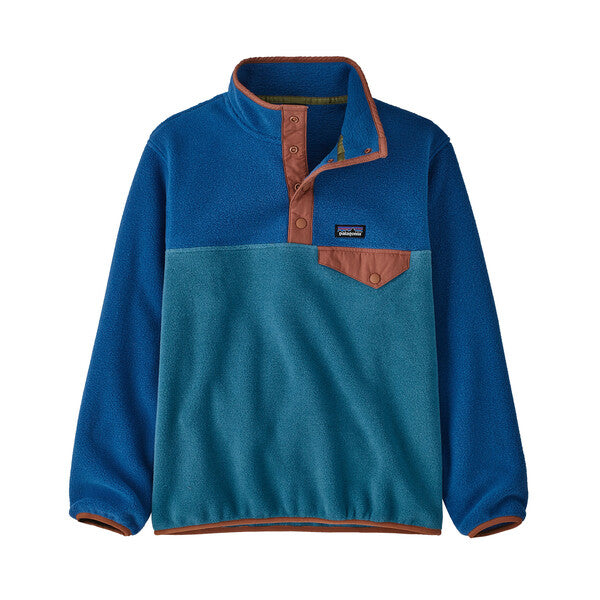Patagonia - Kids' Lightweight Synchilla® Snap-T® Fleece Pullover-Wavy Blue