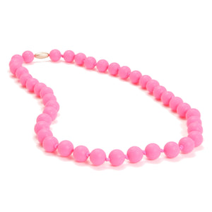 Chewbeads - Jane Necklace -Punchy Pink
