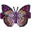 No Slippy Hair Clippy - Blake  Amethyst Glitter Butterfly Pinch Clip
