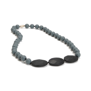 Chewbeads - Greenwich Teething Necklace - Stormy Grey