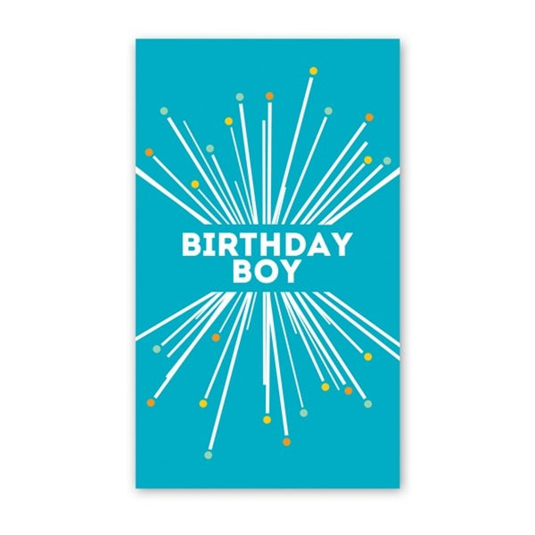 Rock Scissor Paper - Birthday Boy Starbust - Mini Cards