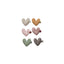 Bows Art-Knit Shimmer Heart Clip